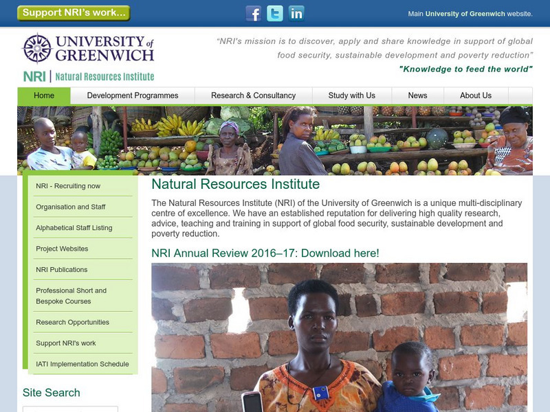 Natural Resources Institute Website
