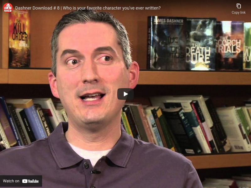 Penguin Random House: Dashner Download # 8: Who Is Your Favorite Character You've Ever Written? Instructional Video Penguin Random House: Dashner Download # 8: Who Is Your Favorite Character You've Ever Written? Instructional Video