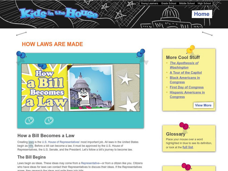 Kids in the House: How a Bill Becomes a Law Activity Kids in the House: How a Bill Becomes a Law Activity