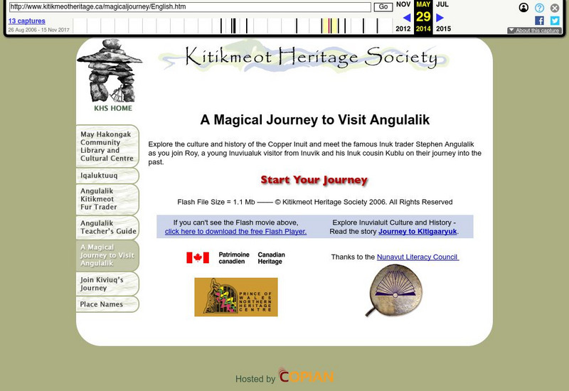 Kitikmeot Heritage Society: A Magical Journey to Visit Angulalik Website