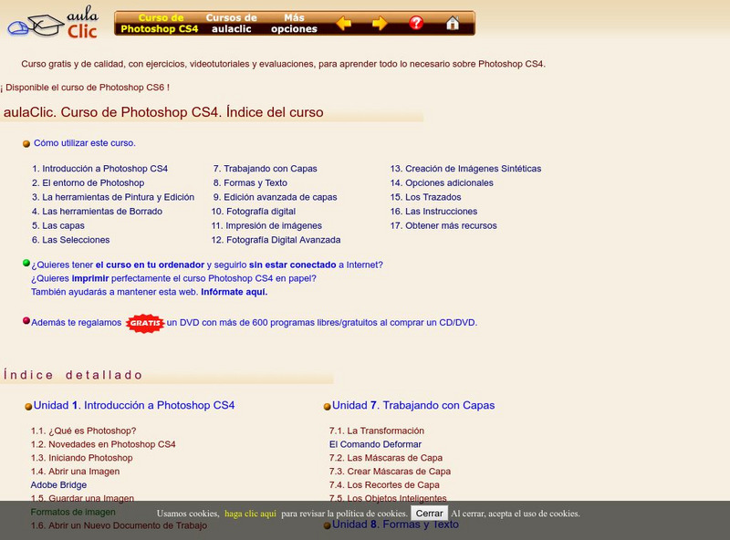 Aula Clic: Curso De Photoshop Cs4 Unit Plan Aula Clic: Curso De Photoshop Cs4 Unit Plan