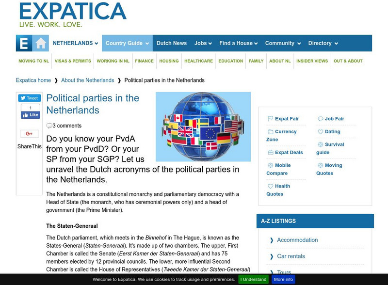 Expatica: Political Parties in the Netherlands Website Expatica: Political Parties in the Netherlands Website