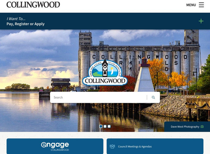 Town of Collingwood Website Town of Collingwood Website