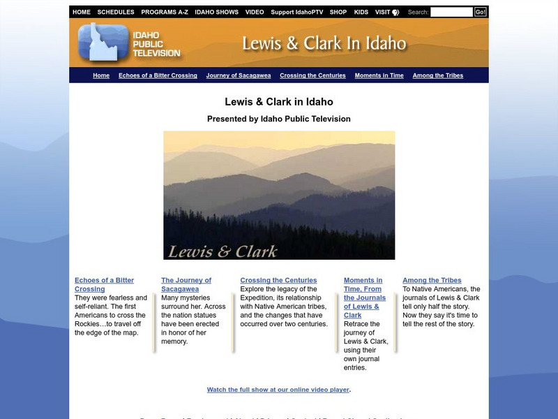 Idaho Public Television: Lewis & Clark in Idaho Website Idaho Public Television: Lewis & Clark in Idaho Website