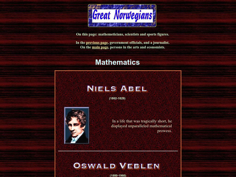 Mnc: Great Norwegians Website Mnc: Great Norwegians Website