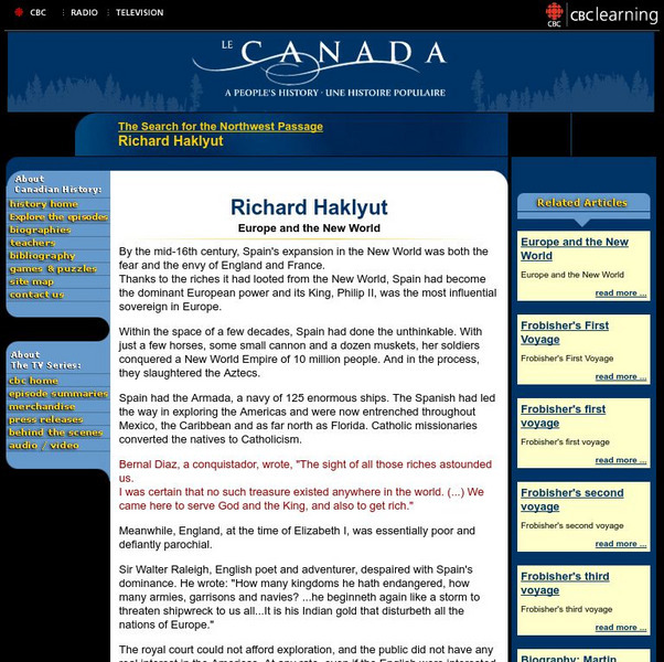 Adventurers and Mystics: Richard Hakluyt Activity Adventurers and Mystics: Richard Hakluyt Activity