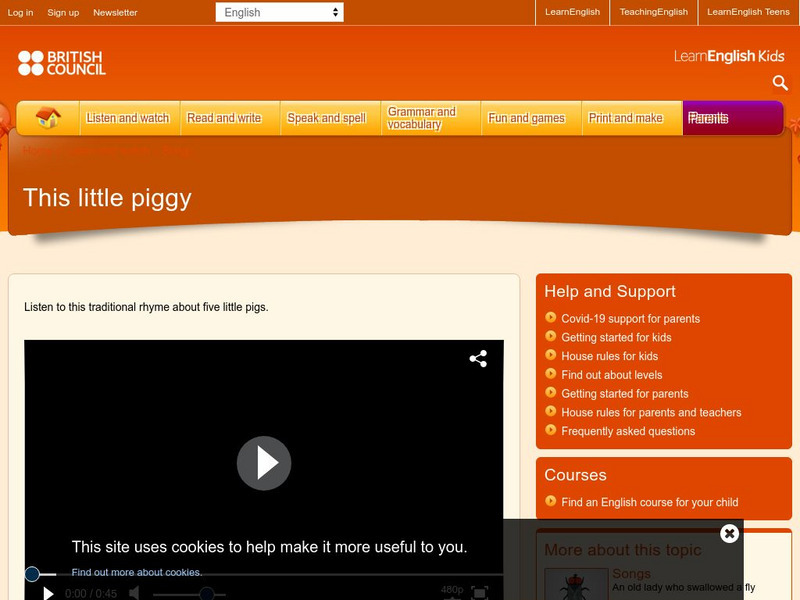British Council: Learn English Kids: This Little Piggy Interactive British Council: Learn English Kids: This Little Piggy Interactive