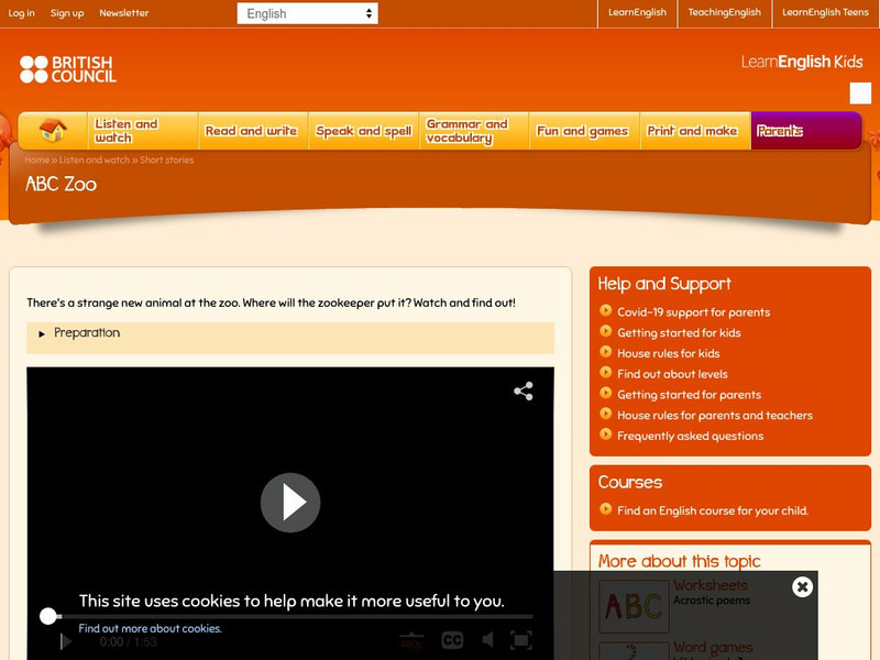 Learn English Kids: Abc Zoo Instructional Video