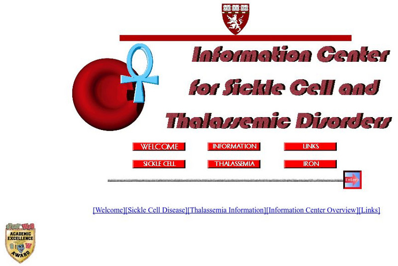 Joint Center: Information Center for Sickle Cell and Thalassemic Disorders Website