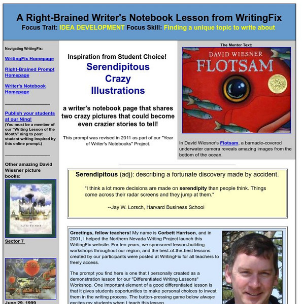 Writing Fix: Serendipitous Crazy Illustrations Lesson Plan Writing Fix: Serendipitous Crazy Illustrations Lesson Plan