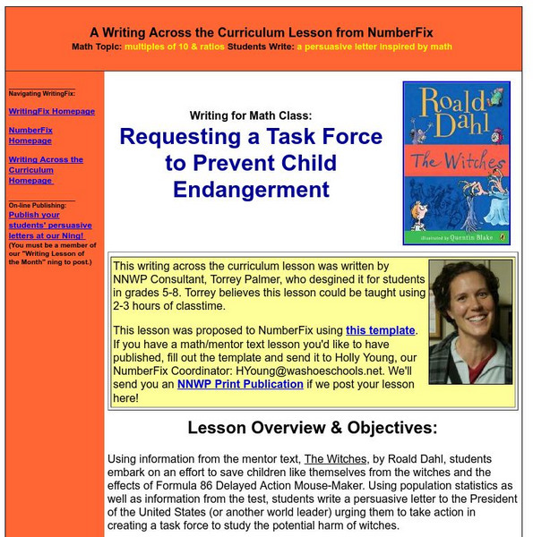 Writing Fix: Requesting a Task Force to Prevent Child Endangerment Lesson Plan Writing Fix: Requesting a Task Force to Prevent Child Endangerment Lesson Plan