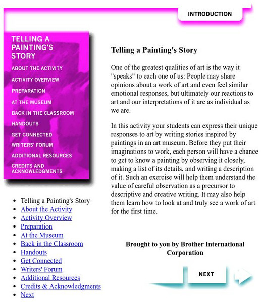 Smithsonian Education: Telling a Painting's Story Lesson Plan Smithsonian Education: Telling a Painting's Story Lesson Plan