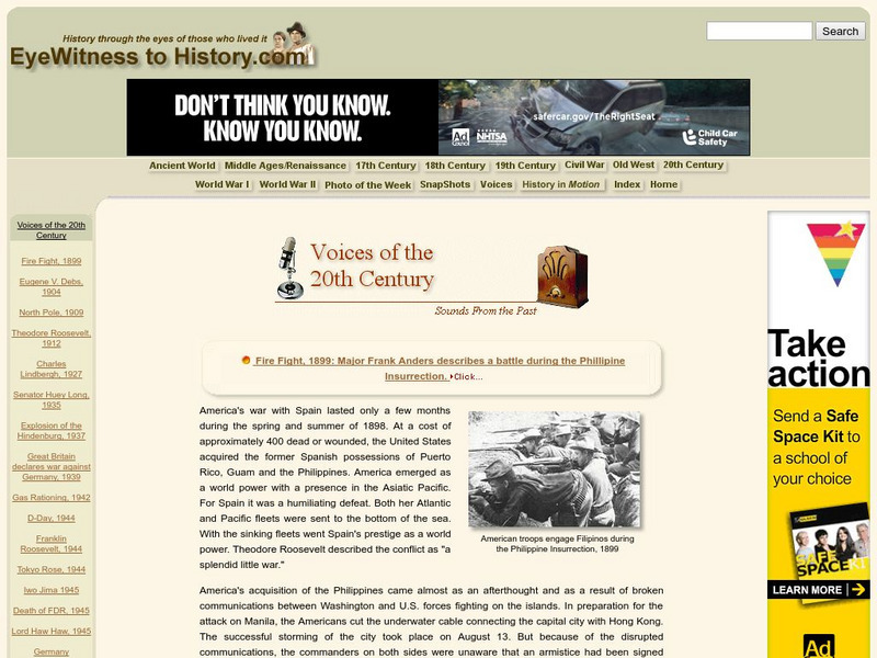 Eyewitness to History: Fire Fight, 1899 Audio