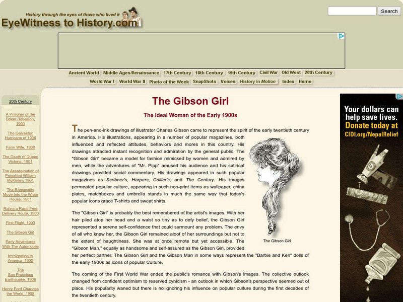 Eye Witness to History: The Gibson Girl Website