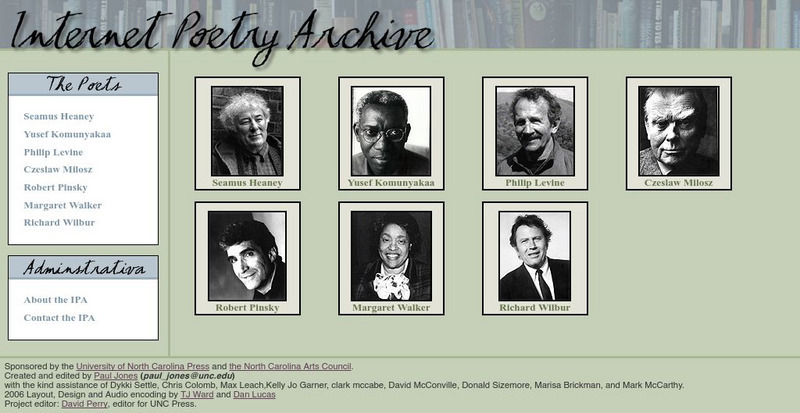 Ibiblio: Internet Poetry Archive Activity Ibiblio: Internet Poetry Archive Activity