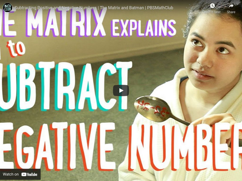 Pbs Math Club: Subtracting Positive and Negative Numbers Instructional Video Pbs Math Club: Subtracting Positive and Negative Numbers Instructional Video