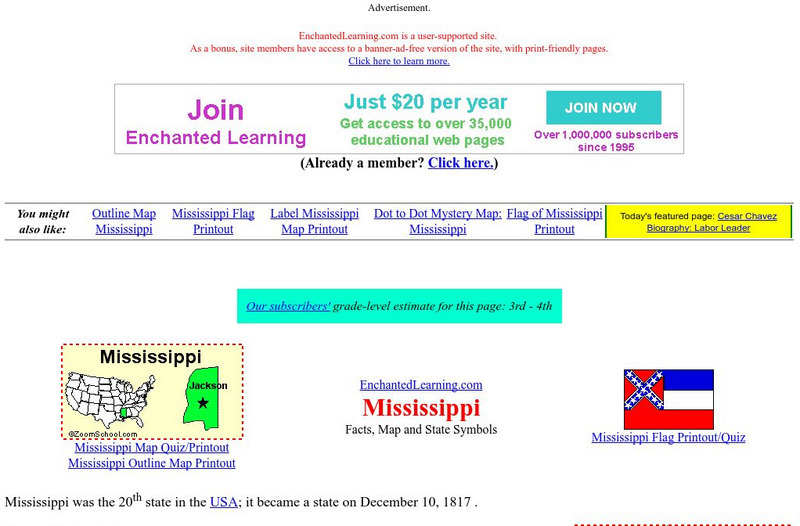 Enchanted Learning: Mississippi Unit Plan Enchanted Learning: Mississippi Unit Plan