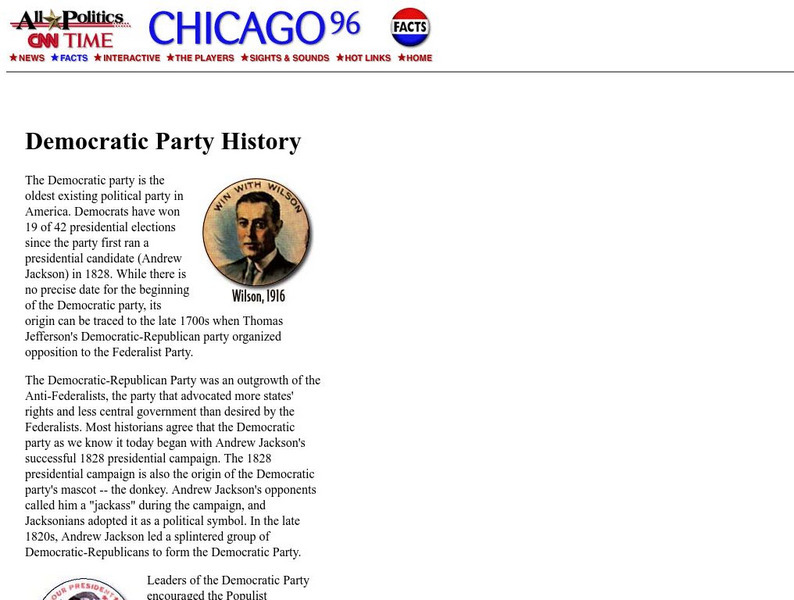 Cnn: Democratic Party History Activity