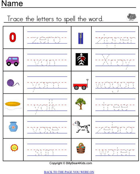 Billy Beard4 Kids: Spelling Worksheet 5 C Activity Billy Beard4 Kids: Spelling Worksheet 5 C Activity