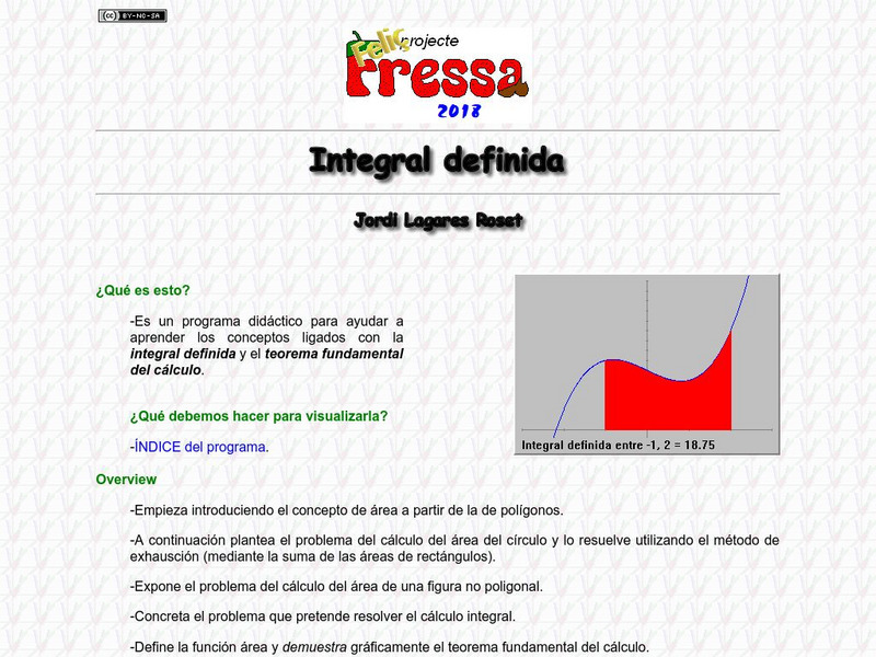 Xetc: Integral Definida Activity Xetc: Integral Definida Activity