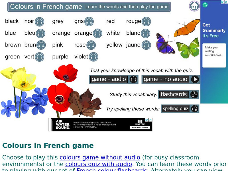 Digital Dialects: Colours in French Language Activity