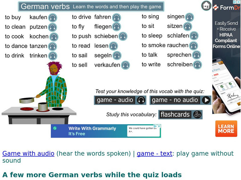 Digital Dialects: Verbs German Language: Infinitive Form Interactive