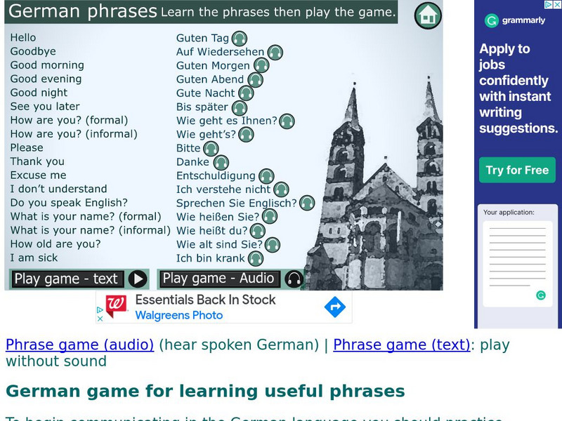 Digital Dialects: German Phrases and Greetings Interactive