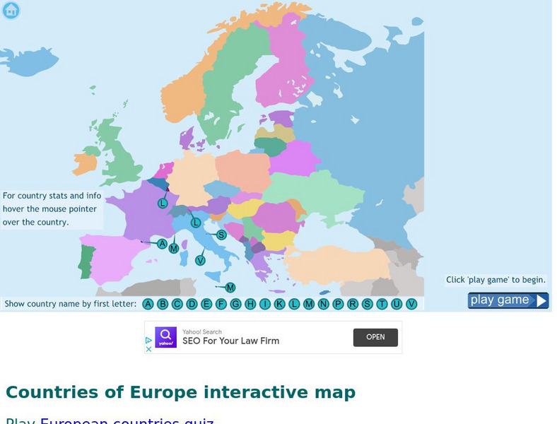 Digital Dialects: Geography Games: Countries of Europe Interactive Digital Dialects: Geography Games: Countries of Europe Interactive