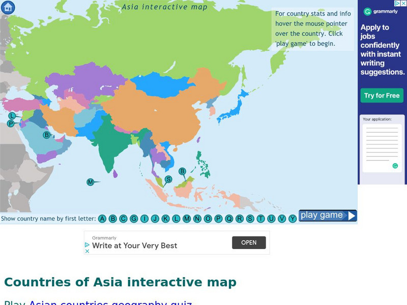 Digital Dialects: Geography Games: Countries of Asia Interactive Digital Dialects: Geography Games: Countries of Asia Interactive