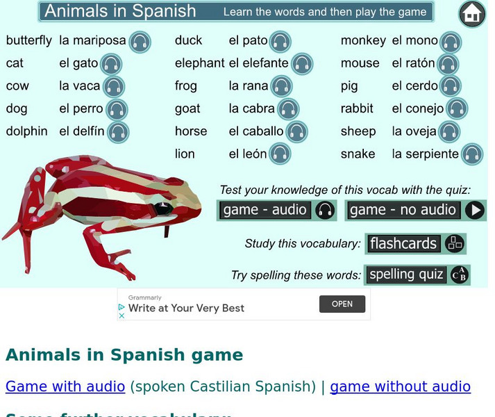 Digital Dialects: Animals in Spanish Language 2 Activity Digital Dialects: Animals in Spanish Language 2 Activity