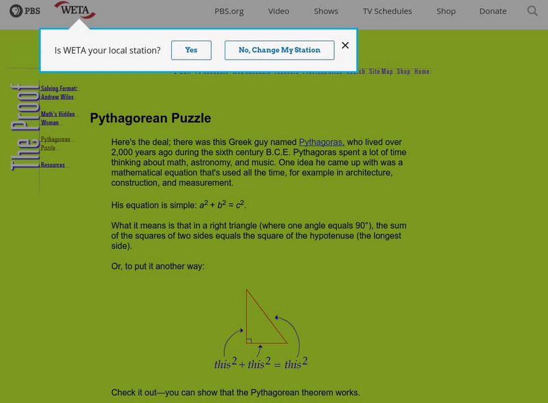 Using the Pythagorean Puzzle Unit Plan Using the Pythagorean Puzzle Unit Plan