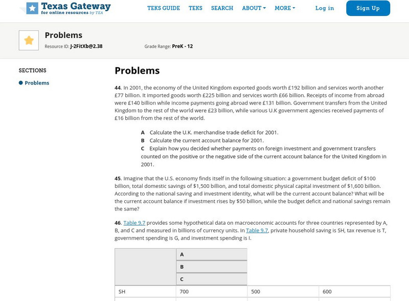 Texas Gateway: Ch. 9: International Trade and Capital Flows: Problems eBook Texas Gateway: Ch. 9: International Trade and Capital Flows: Problems eBook