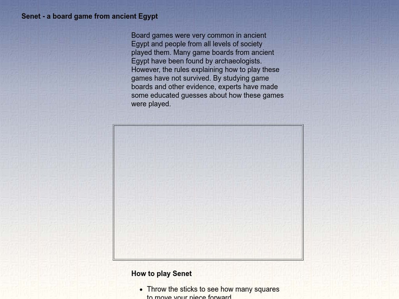 British Museum: Senet: A Board Game From Ancient Egypt Interactive British Museum: Senet: A Board Game From Ancient Egypt Interactive