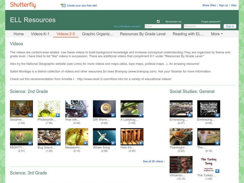 Shutterfly: Ell Resources: Videos: 2 5 Website Shutterfly: Ell Resources: Videos: 2 5 Website