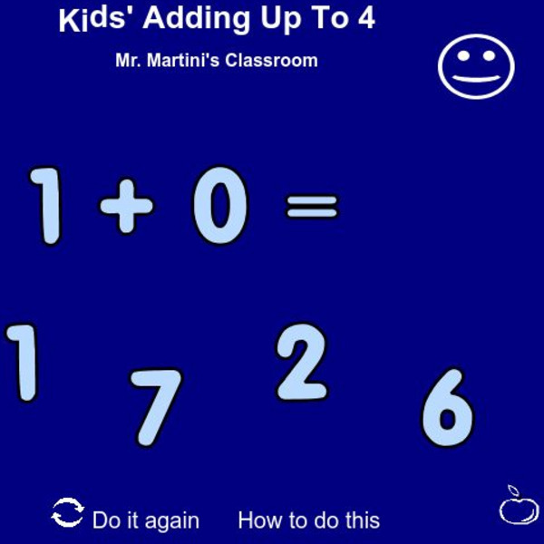 Mr. Martini's Classroom: Kids' Adding Up to 4 Interactive Mr. Martini's Classroom: Kids' Adding Up to 4 Interactive