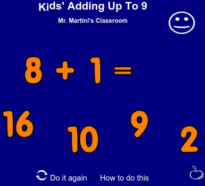 Mr. Martini's Classroom: Kids' Subtract Up to 9 Interactive Mr. Martini's Classroom: Kids' Subtract Up to 9 Interactive