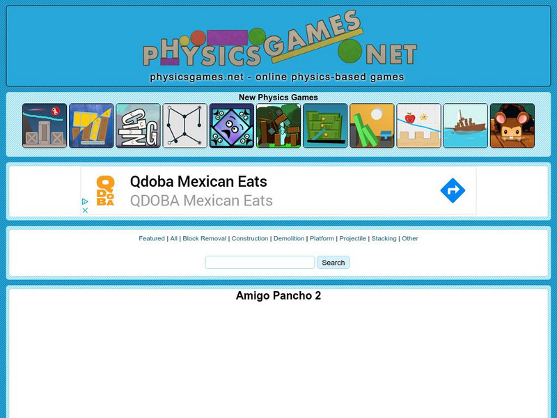 Physics Games: Amigo Pancho 2 Interactive