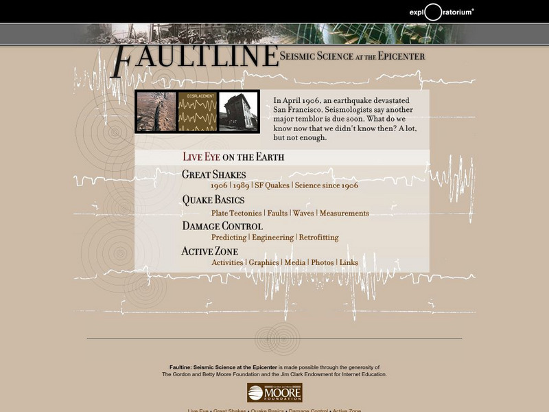 Exploratorium: Faultline Unit Plan Exploratorium: Faultline Unit Plan
