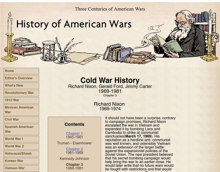 History of American Wars: Cold War History: Nixon, Ford, and Carter Handout History of American Wars: Cold War History: Nixon, Ford, and Carter Handout
