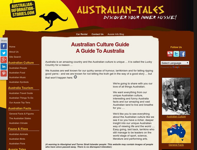 Australian Infomation: Australian Culture Guide: A Guide to Australia Website Australian Infomation: Australian Culture Guide: A Guide to Australia Website