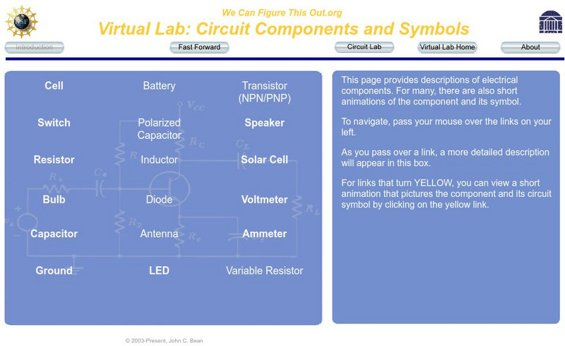 Uva Virtual Lab: Circuit Components and Symbols Interactive Uva Virtual Lab: Circuit Components and Symbols Interactive