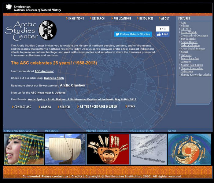 National Museum of Natural History: Arctic Studies Center Website National Museum of Natural History: Arctic Studies Center Website