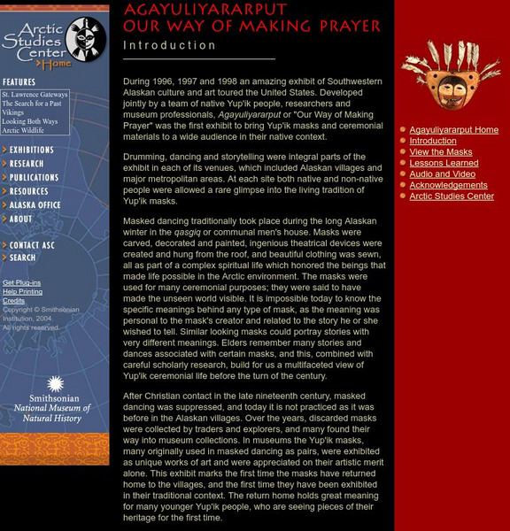 National Museum of Natural History: Our Way of Making Prayer Website National Museum of Natural History: Our Way of Making Prayer Website