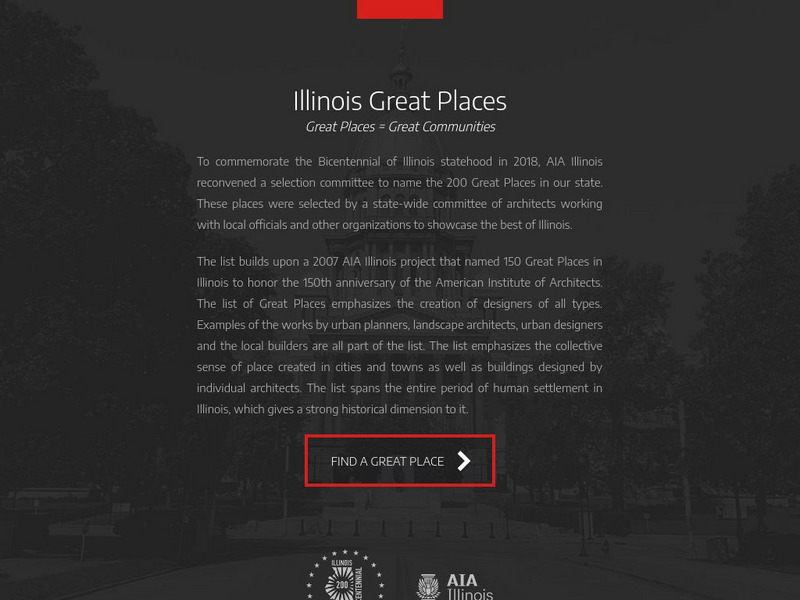 The American Institute of Architects: Illinois Great Places Graphic
