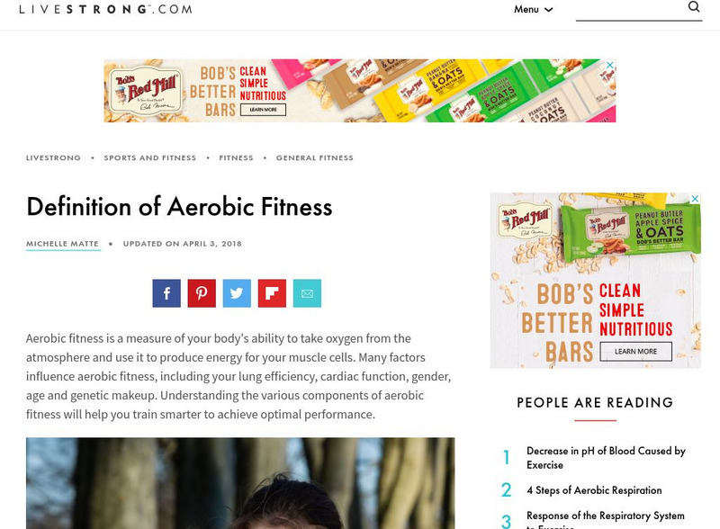 Livestrong.com: Aerobic Fitness Website Livestrong.com: Aerobic Fitness Website
