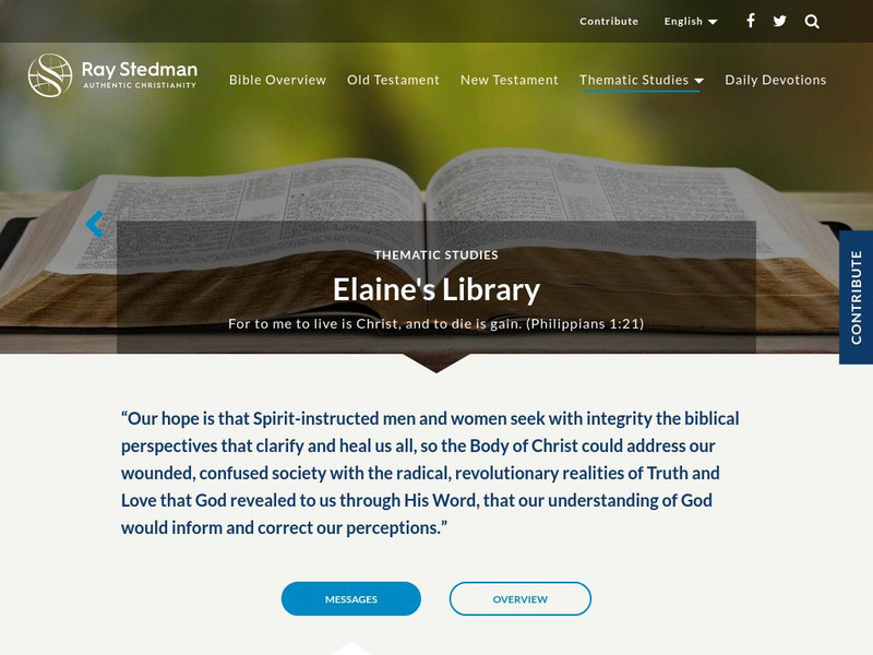 Ray Stedman: A Woman's Worth Website Ray Stedman: A Woman's Worth Website