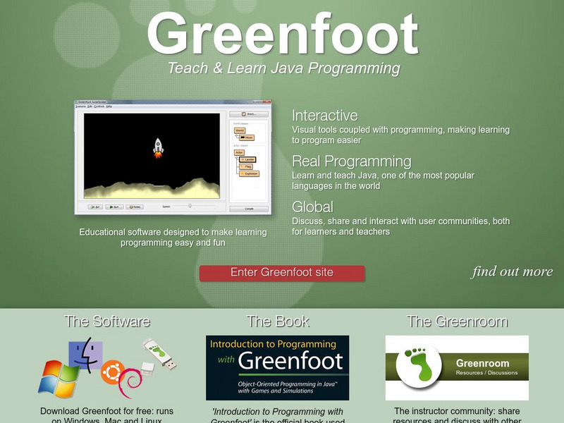 University of Kent: Greenfoot the Java Object World Website