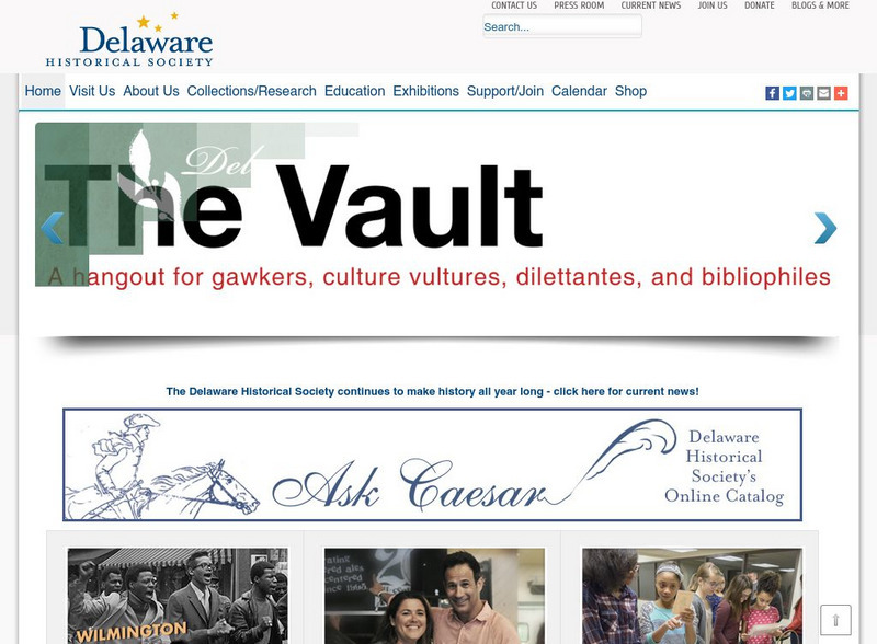 The Historical Society of Delaware Website