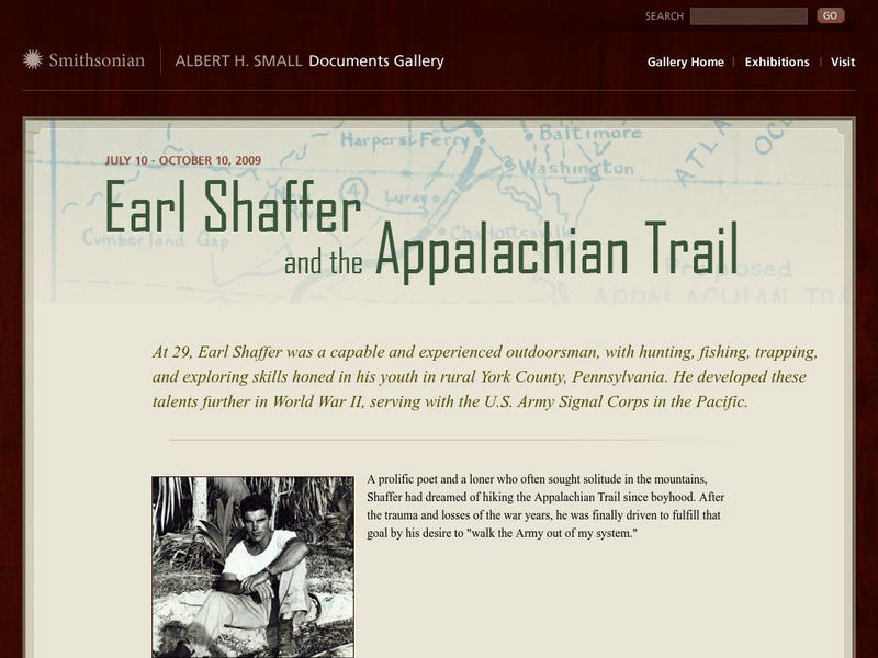 National Museum of American History: Earl Schaeffer and the Appalachian Trail Website