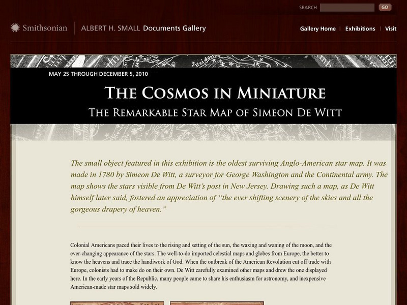 National Museum of American History: The Remarkable Star Map of Simeon De Witt Website National Museum of American History: The Remarkable Star Map of Simeon De Witt Website